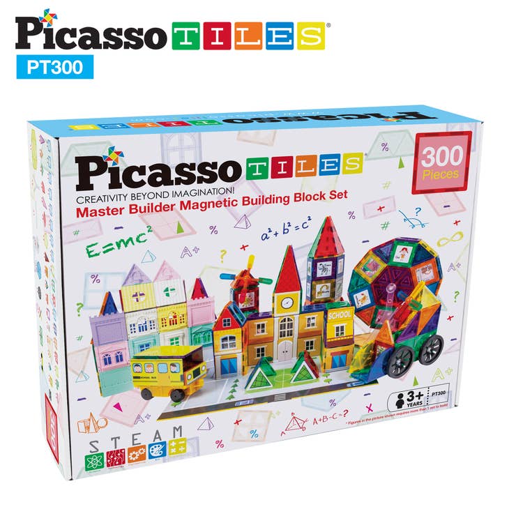 PicassoTiles 300 Piece Master Builder Tileset