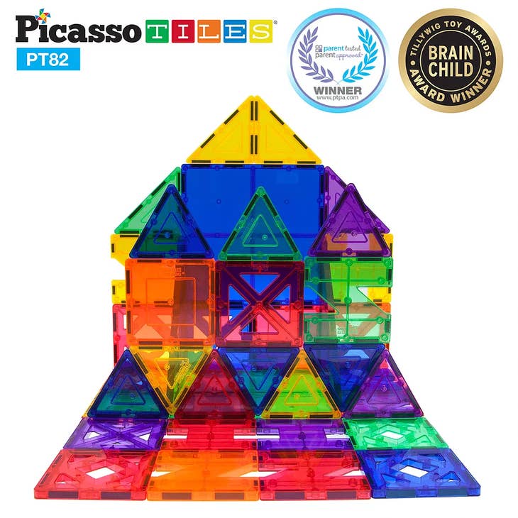 PicassoTiles 82 Piece Artistry Tileset