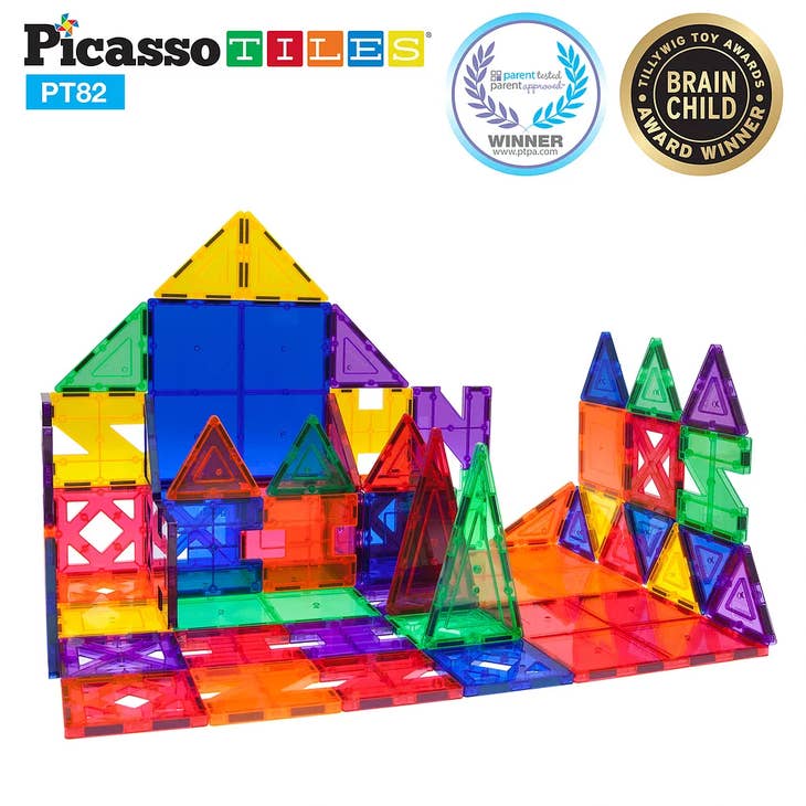 PicassoTiles 82 Piece Artistry Tileset