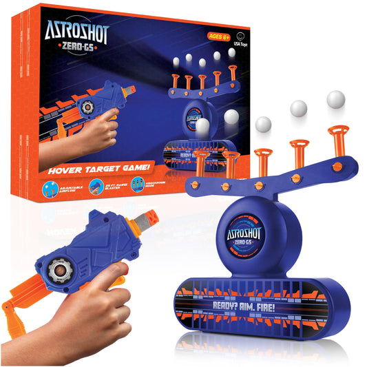 USA Toyz - AstroShot Zero GS Nerf-Compatible Shooting Game Blue/Orange