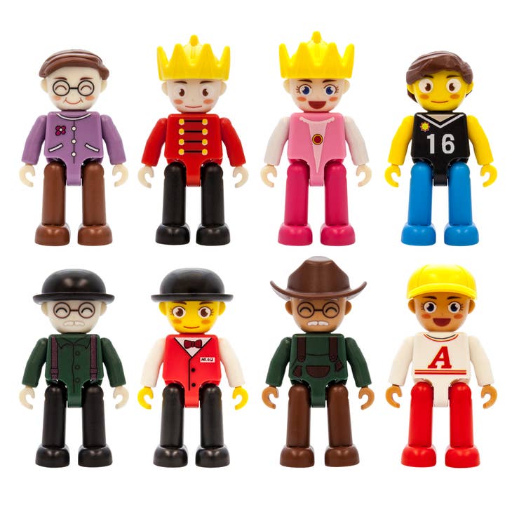 PicassoTiles 8 Piece Character Figure Set