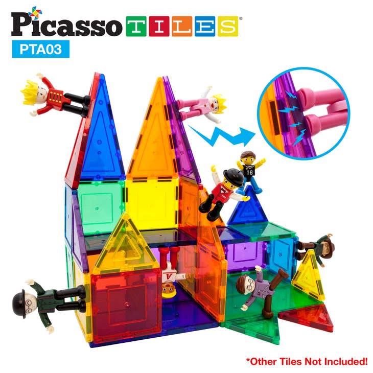 PicassoTiles 8 Piece Character Figure Set