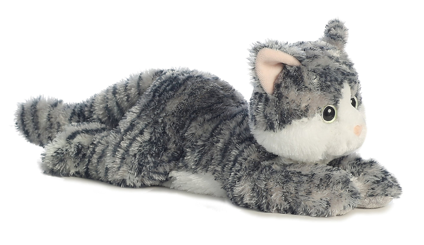 Aurora Lily Grey Tabby Cat Flopsie Plush Stuffed Animal