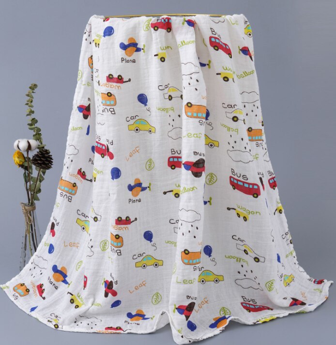 Baby Blanket Bath Towel Bamboo Swaddle Blanket Diaper Gauze Muslin Blanket 120 Baby Blankets Newborn Blanket Swaddle Cotton