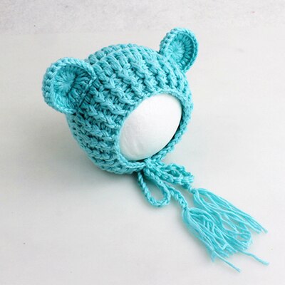 New Arrival Hat Set Plush Stuffed Animals Handmade Plush Toys Knitted Plush Toy Crochet Stuffed Toy Baby Photography Props