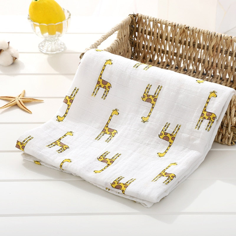 Baby Blanket Bath Towel Bamboo Swaddle Blanket Diaper Gauze Muslin Blanket 120 Baby Blankets Newborn Blanket Swaddle Cotton