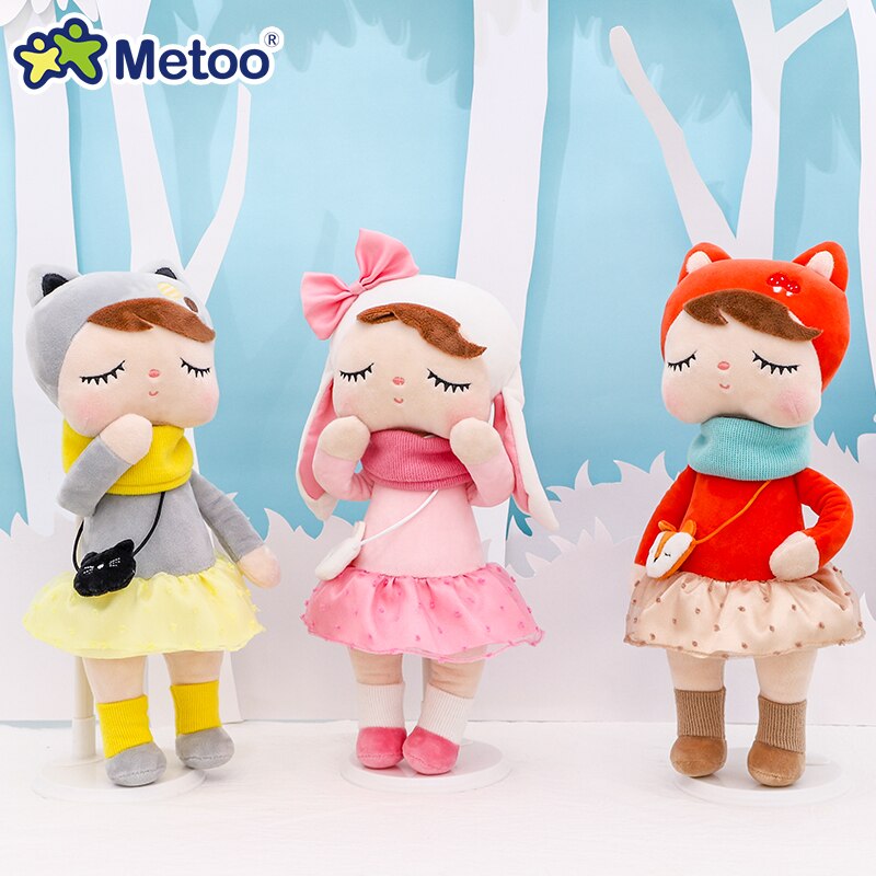 Metoo Forest Angela Original Cat Unicorn Sweet Cute Baby Plush Doll for Kids Panda Butterfly Bee Poupee Dolls in Stock