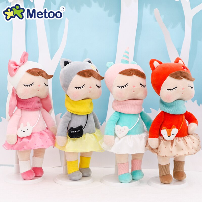 Metoo Forest Angela Original Cat Unicorn Sweet Cute Baby Plush Doll for Kids Panda Butterfly Bee Poupee Dolls in Stock