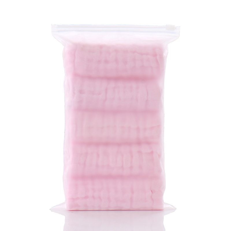 5 Pcs Baby Towels Muslin Cloth Hand Face Wipes Saliva Bib Handkerchief Washcloth