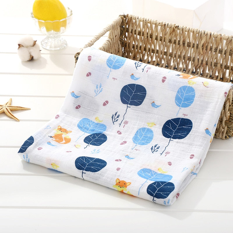 Baby Blanket Bath Towel Bamboo Swaddle Blanket Diaper Gauze Muslin Blanket 120 Baby Blankets Newborn Blanket Swaddle Cotton