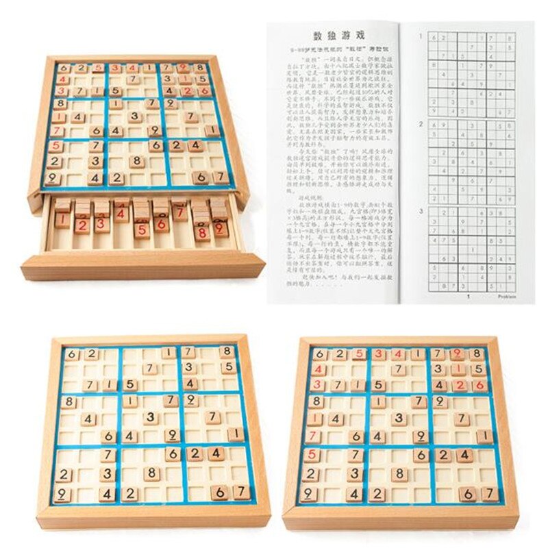 Children Sudoku Chess Crosswords International Checkers Folding Game Table Toy Gift Learning & Education Puzzle Toy