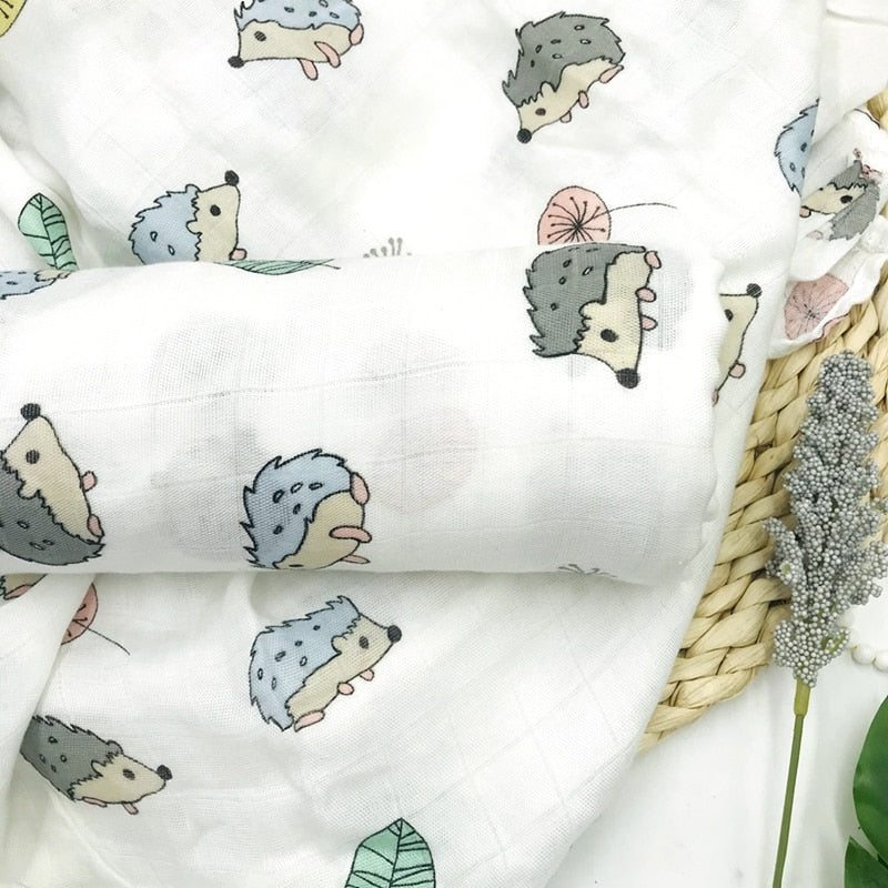 100% bamboo fiber muslin baby blanket swaddle wrap for newborn blankets babies bath towel very soft Multi-use big diaper bedding