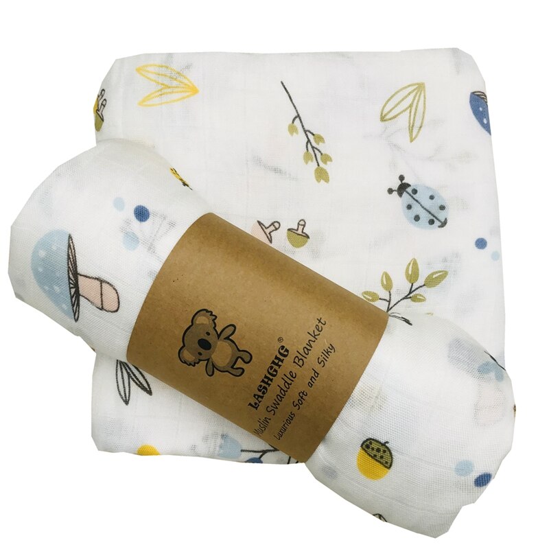 100% bamboo fiber muslin baby blanket swaddle wrap for newborn blankets babies bath towel very soft Multi-use big diaper bedding