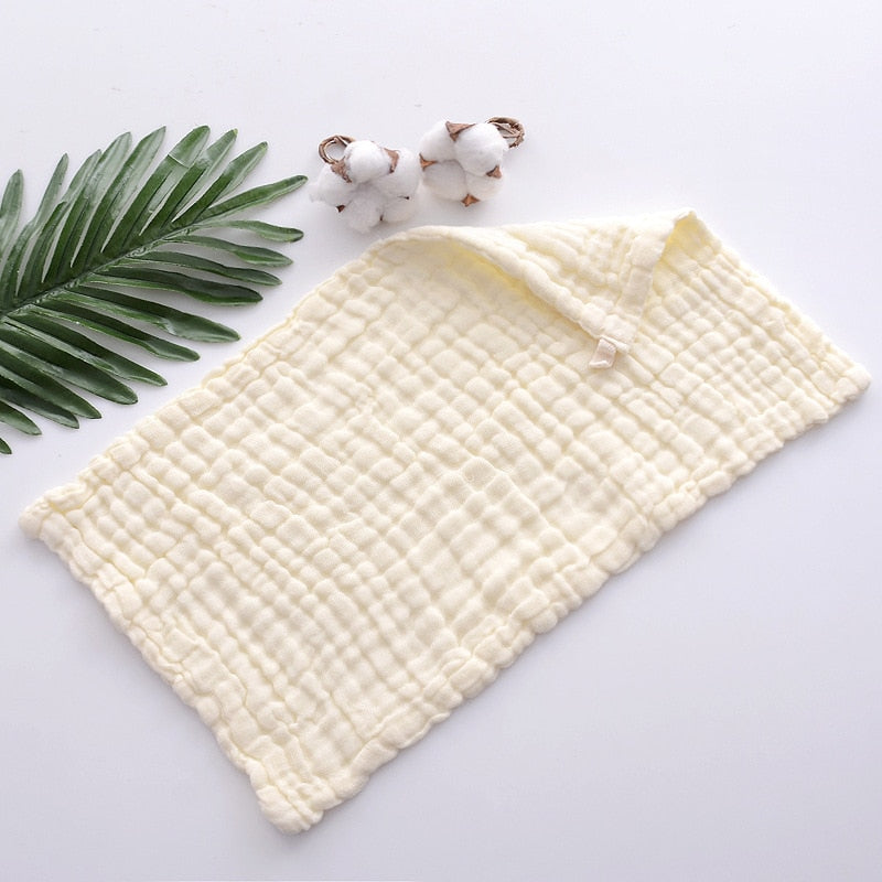 Muslin 6 Layer Cotton Soft Baby Face Towel Handkerchief Bathing Kid Toddler Washcloth Wipe Burp Cloth Newborn Infant Bib Feeding