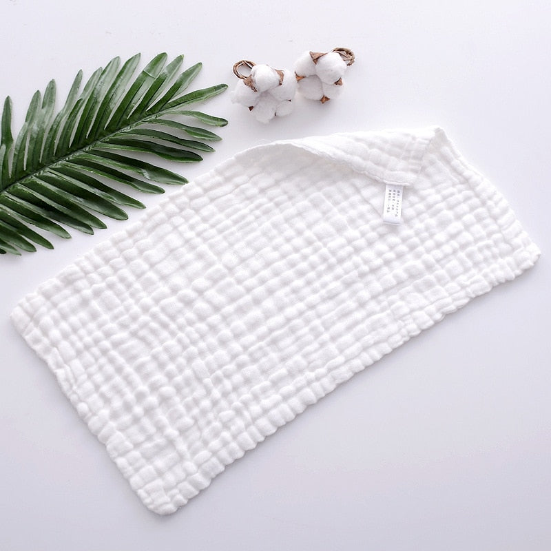 Muslin 6 Layer Cotton Soft Baby Face Towel Handkerchief Bathing Kid Toddler Washcloth Wipe Burp Cloth Newborn Infant Bib Feeding