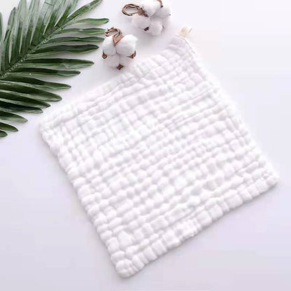 Muslin 6 Layer Cotton Soft Baby Face Towel Handkerchief Bathing Kid Toddler Washcloth Wipe Burp Cloth Newborn Infant Bib Feeding