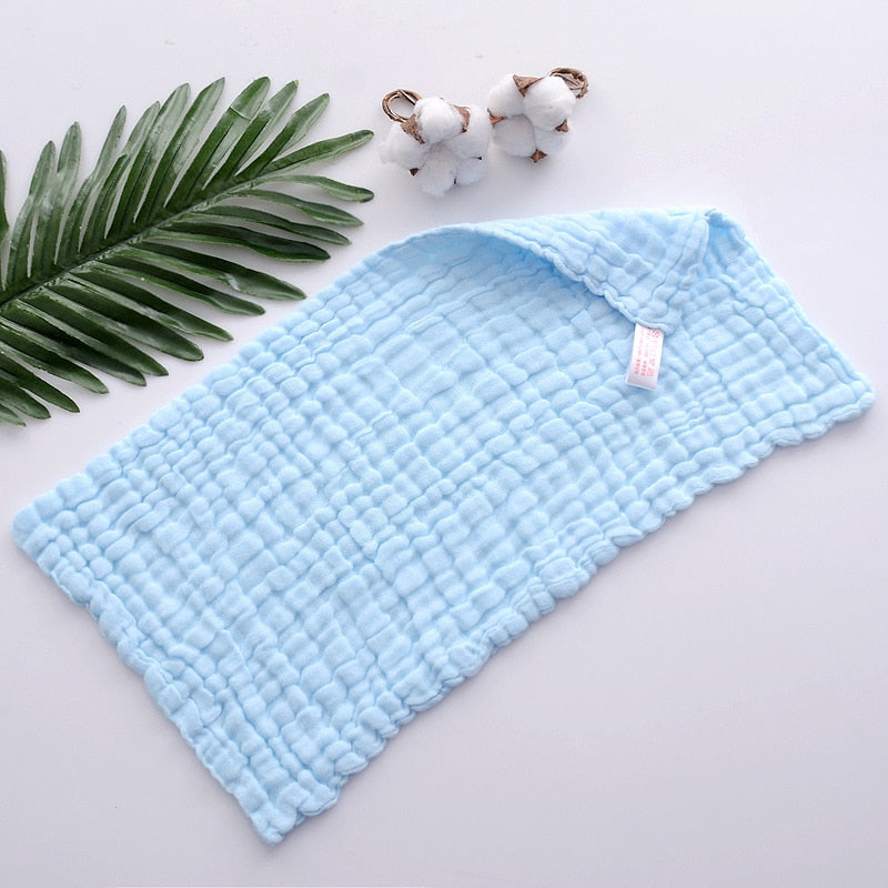 Muslin 6 Layer Cotton Soft Baby Face Towel Handkerchief Bathing Kid Toddler Washcloth Wipe Burp Cloth Newborn Infant Bib Feeding