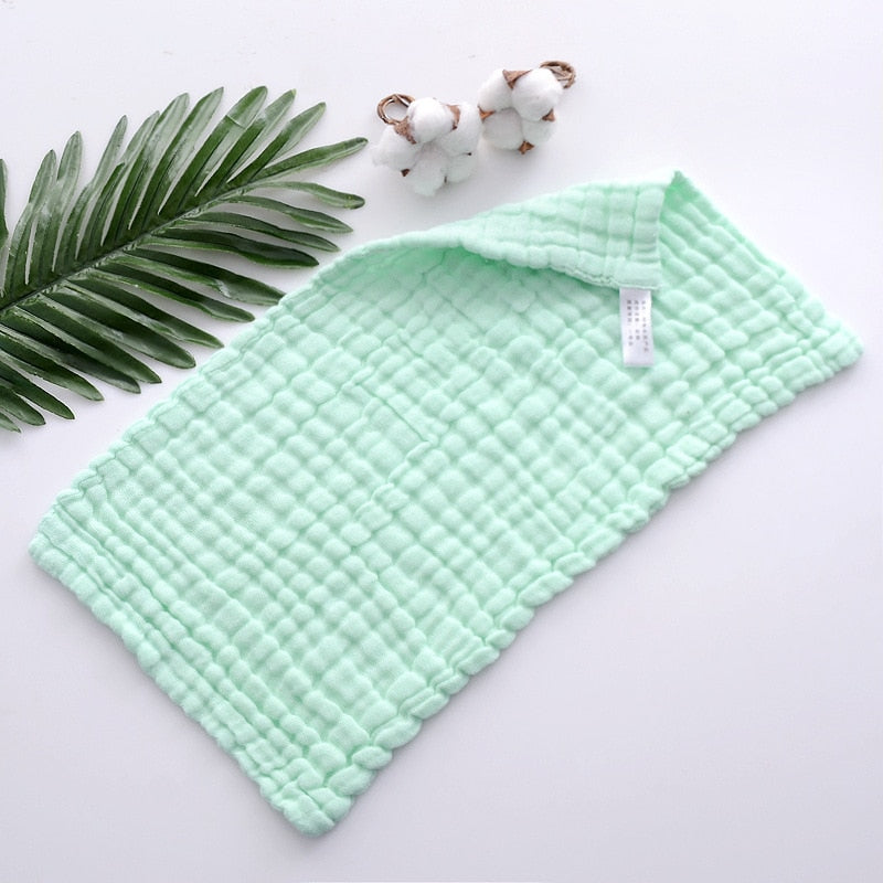 Muslin 6 Layer Cotton Soft Baby Face Towel Handkerchief Bathing Kid Toddler Washcloth Wipe Burp Cloth Newborn Infant Bib Feeding