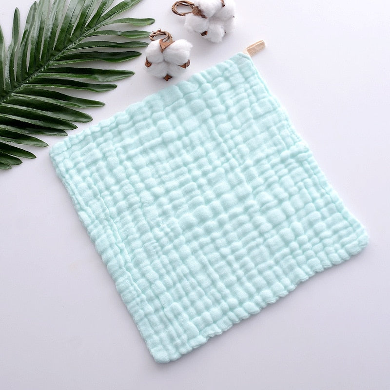 Muslin 6 Layer Cotton Soft Baby Face Towel Handkerchief Bathing Kid Toddler Washcloth Wipe Burp Cloth Newborn Infant Bib Feeding