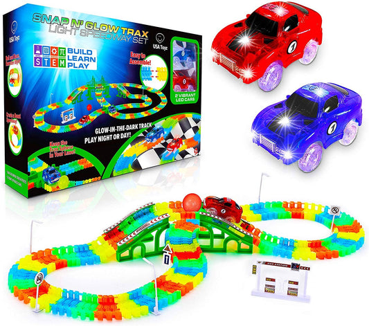 USA Toyz - 360pc Glow in the Dark Race Tracks (STEM) Version 2